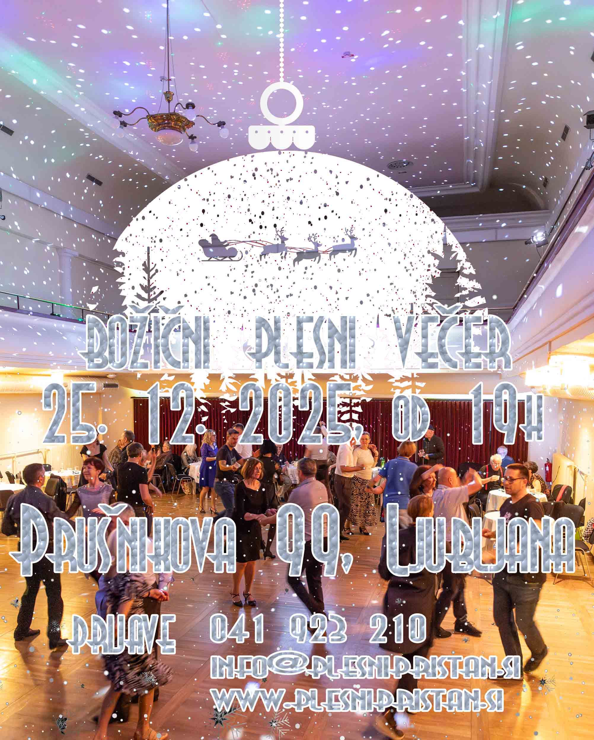 Božični plesni večer Plesni Pristan